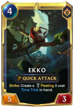 Leveled Ekko Card