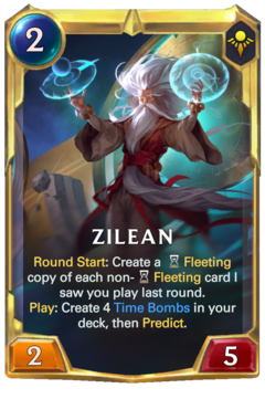 Leveled Zilean Card