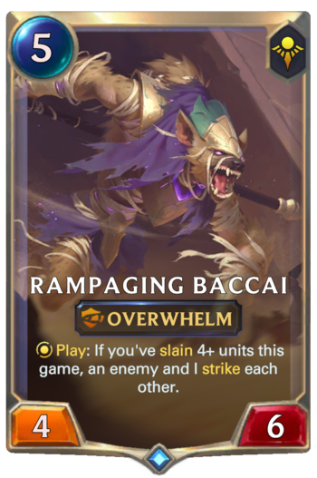 Rampaging Baccai Card