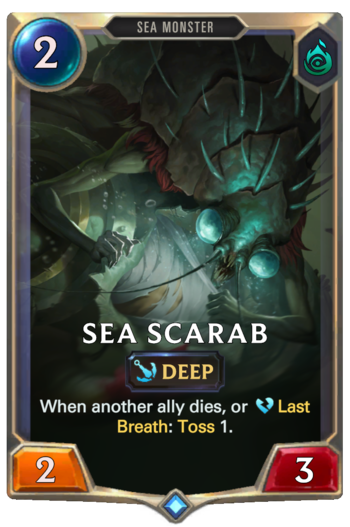 Sea Scarab Card