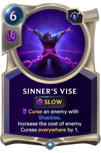 Sinner's Vise Card