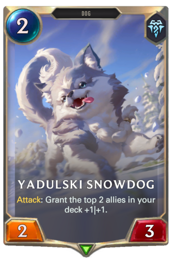 Yadulski Snowdog Card