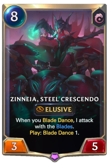 Zinneia, Steel Crescendo Card