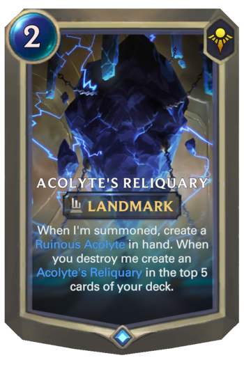 Acolyte's Reliquary Card