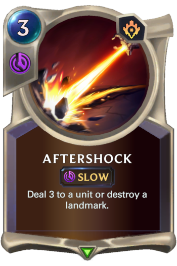 Aftershock Card