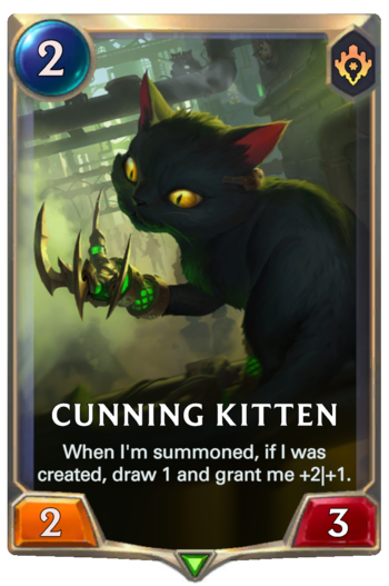 Cunning Kitten Card