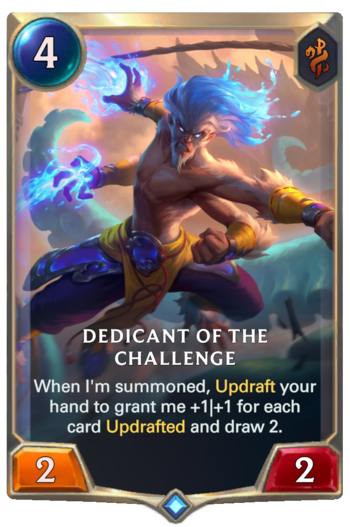 Dedicant of the Challenge Card