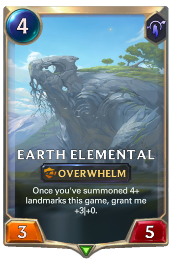 Earth Elemental Card
