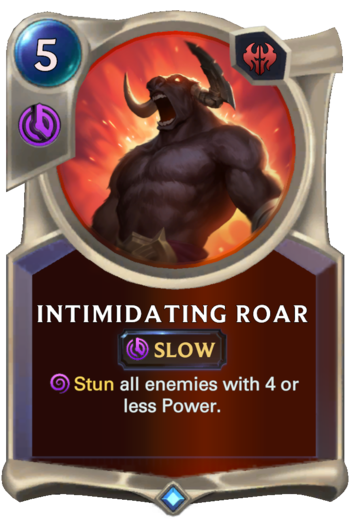 Intimidating Roar Card