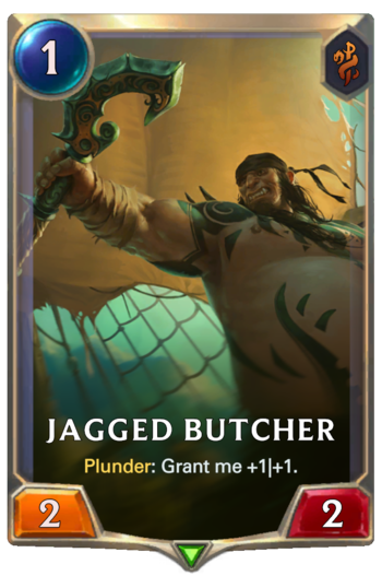 Jagged Butcher Card