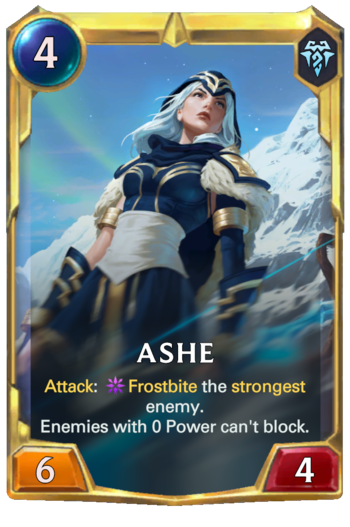 Leveled Ashe Card