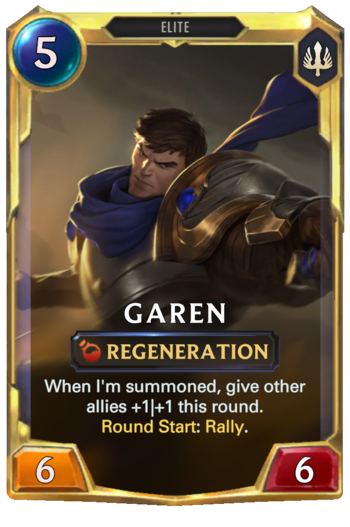 Leveled Garen Card