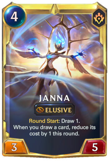 Leveled Janna Card