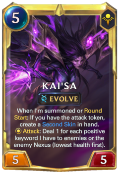 Leveled Kai'Sa Card