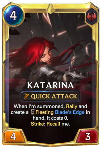 Leveled Katarina Card