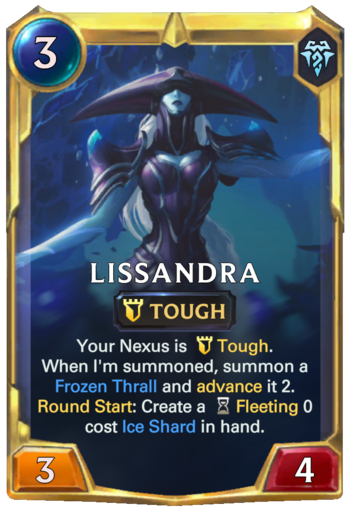 Leveled Lissandra Card
