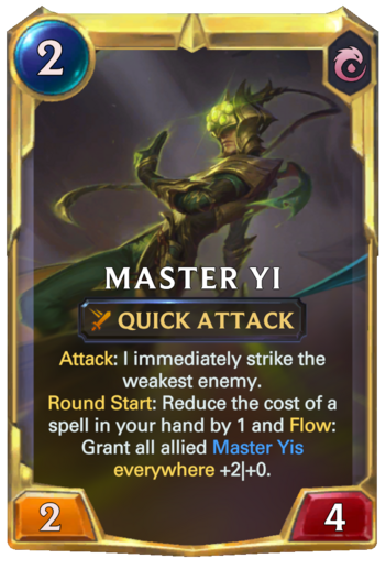 Leveled Master Yi Card