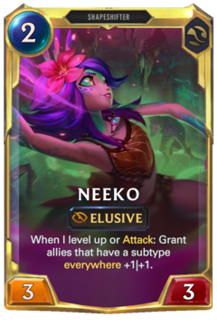 Leveled Neeko Card