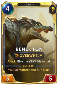 Leveled Renekton Card
