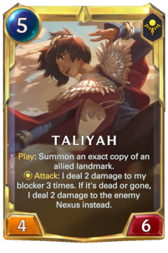 Leveled Taliyah Card