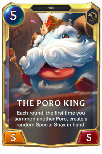 Leveled The Poro King Card