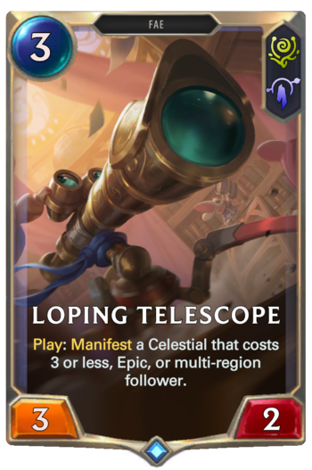 Loping Telescope Card