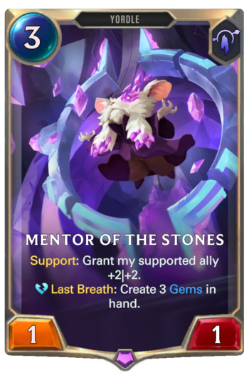 Mentor of the Stones Card