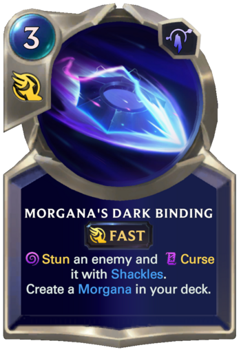 Morgana's Dark Binding Card