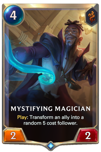 Mystifying Magician Card