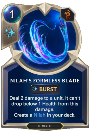 Nilah's Formless Blade Card