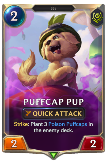 Puffcap Pup Card
