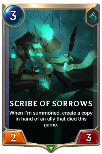 Scribe of Sorrows Card