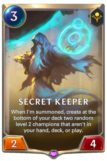 Secret Keeper Card