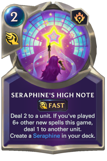 Seraphine's High Note Card