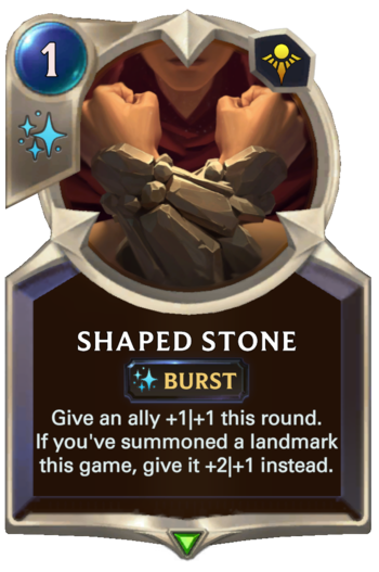 Shaped Stone Card