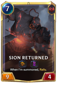 Sion Returned Card
