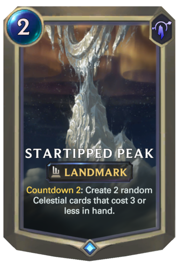 Startipped Peak Card