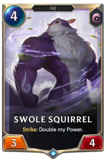 Swole Squirrel Card