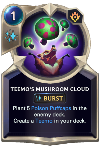 Teemo's Mushroom Cloud Card