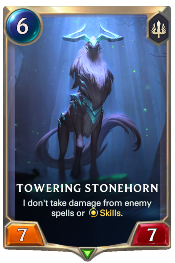 Towering Stonehorn Card