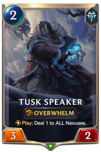 Tusk Speaker Card