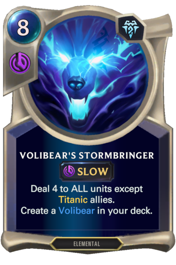 Volibear's Stormbringer Card