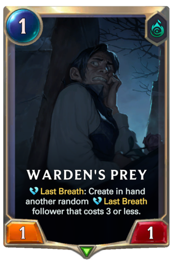 Warden's Prey Card