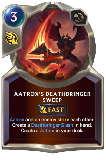 Aatrox's Deathbringer Sweep Card