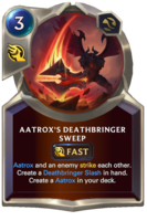 Aatrox's Deathbringer Sweep Card