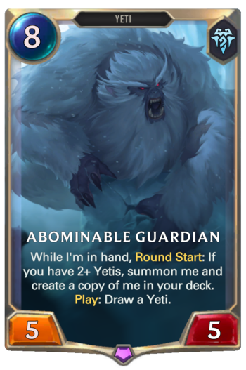 Abominable Guardian Card