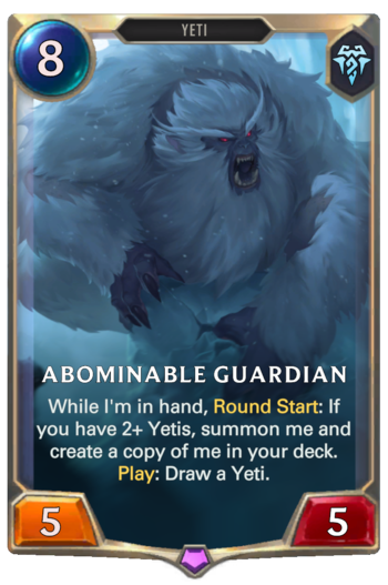 Abominable Guardian Card