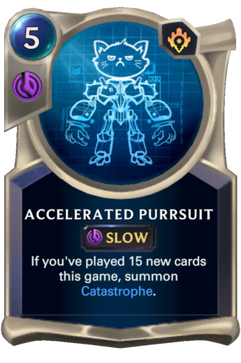 Accelerated Purrsuit Card