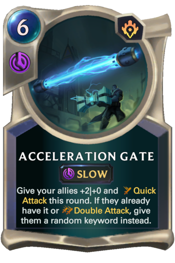 Acceleration Gate Card