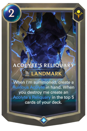 Acolyte's Reliquary Card